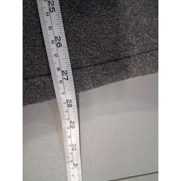 Levis Mens Gray Wool Blend Military-Style Jacket Full-Zip Size L Shoulder Button - Picture 14 of 16